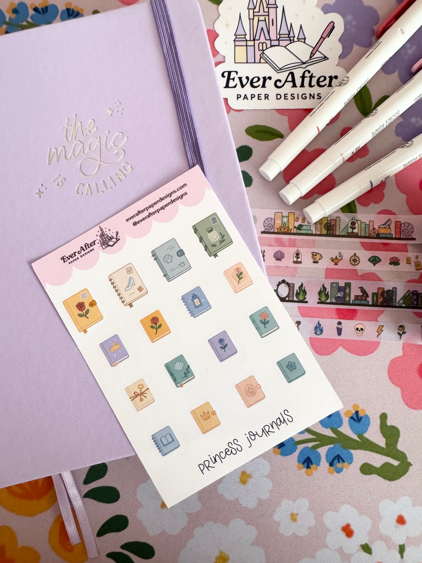 Princess Journals Sticker Sheet