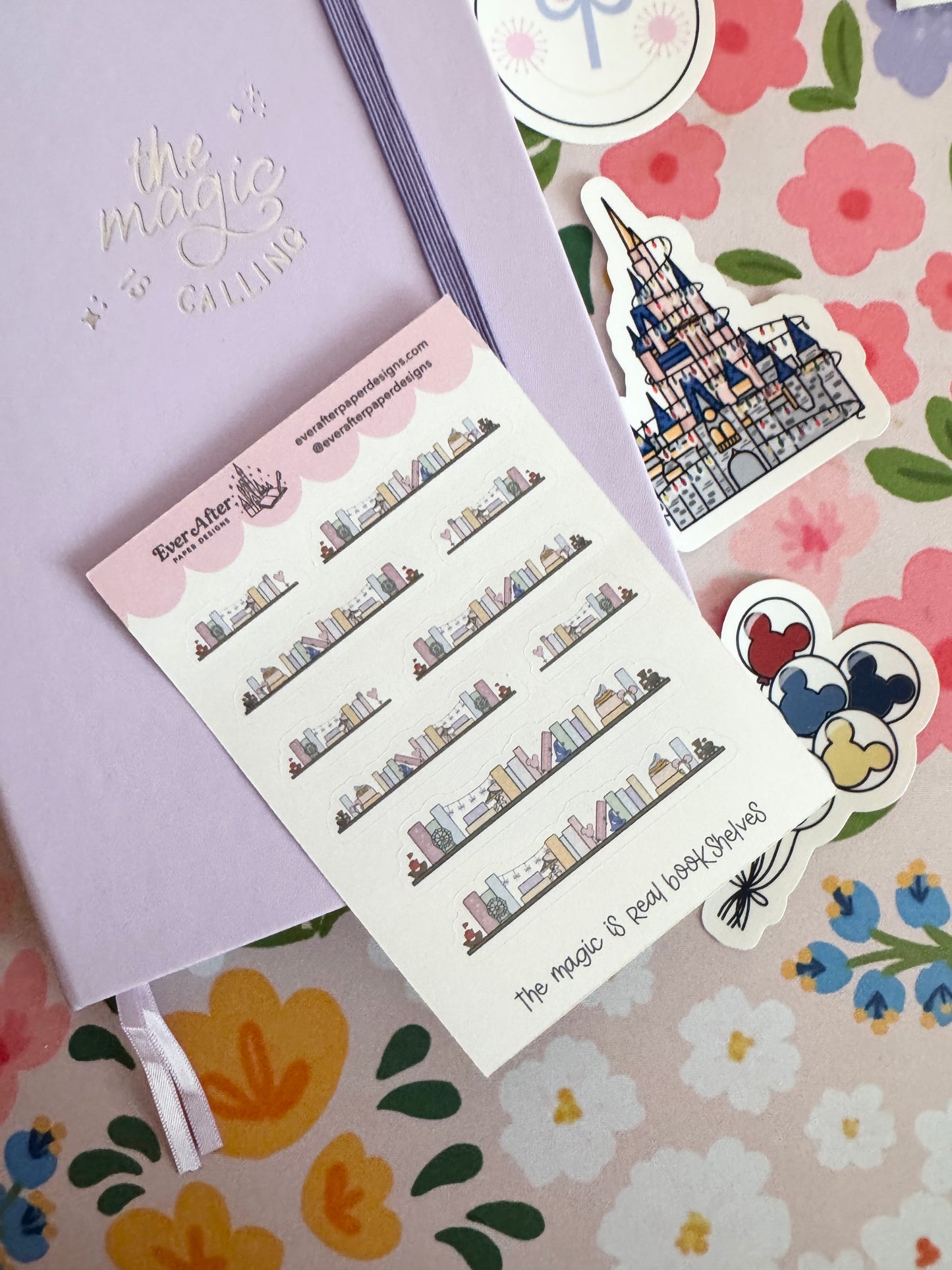 The Magic Is Real Book Club Bookshelves Sticker Sheet