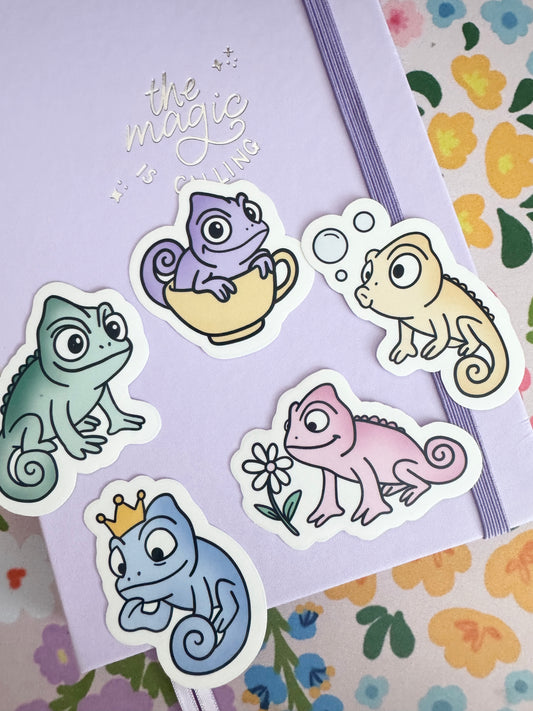 Princess Chameleon Clear Sticker Set