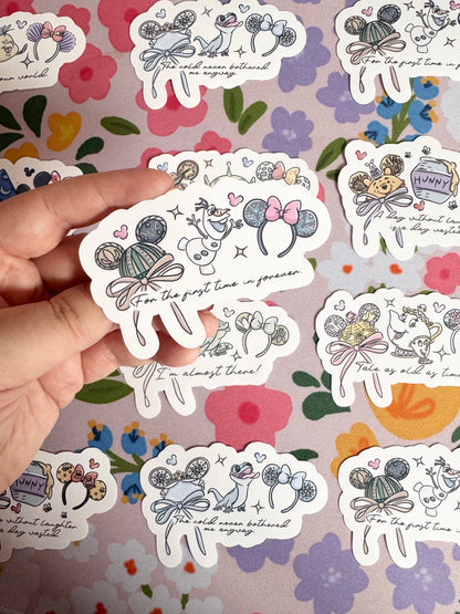 First Time In Forever Magical Vinyl Sticker