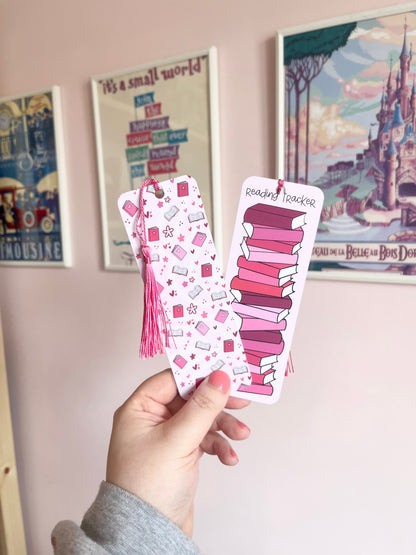 Romance Book Club Reading Tracker Bookmark