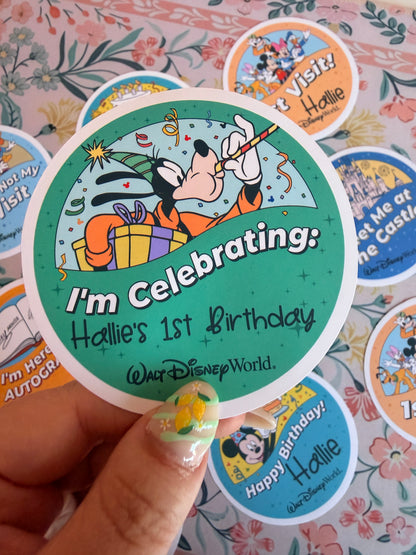 I'm Celebrating Button Badge Vinyl Custom Sticker