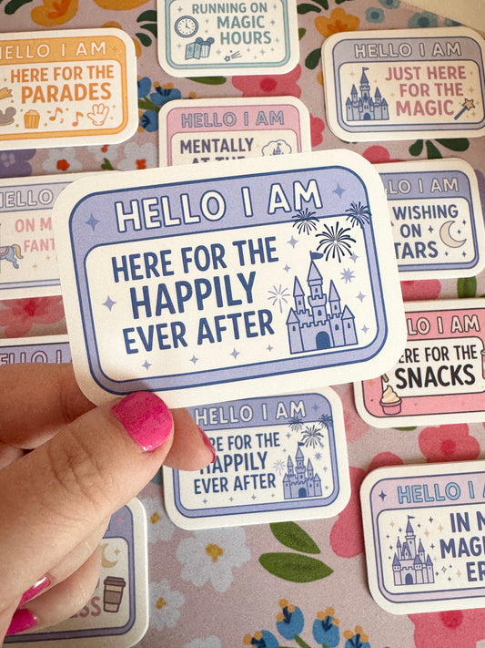 Hello I Am Here For The HEA Vinyl Sticker