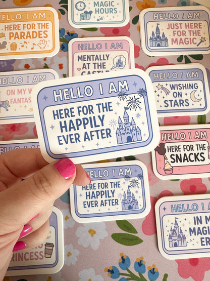 Hello I Am Here For The HEA Vinyl Sticker