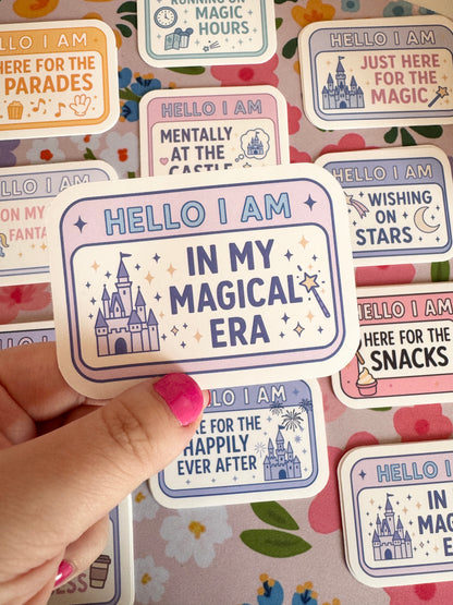 Hello I Am In My Magical Era Vinyl Sticker