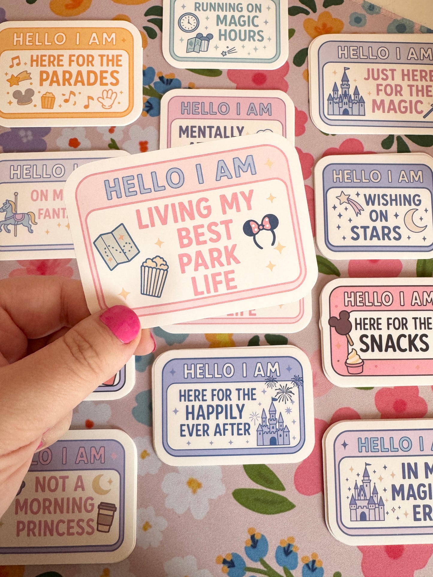 Hello I Am Living My Best Park Life Vinyl Sticker