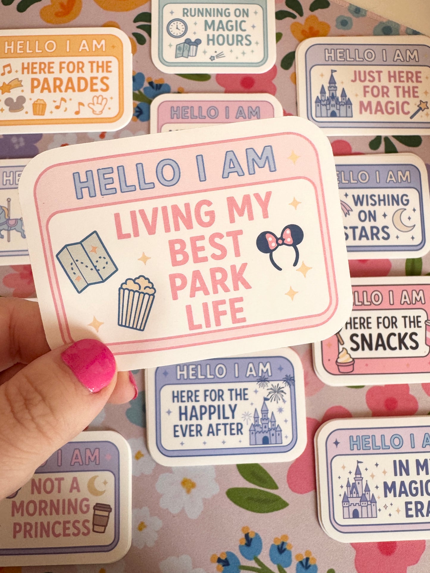 Hello I Am Living My Best Park Life Vinyl Sticker