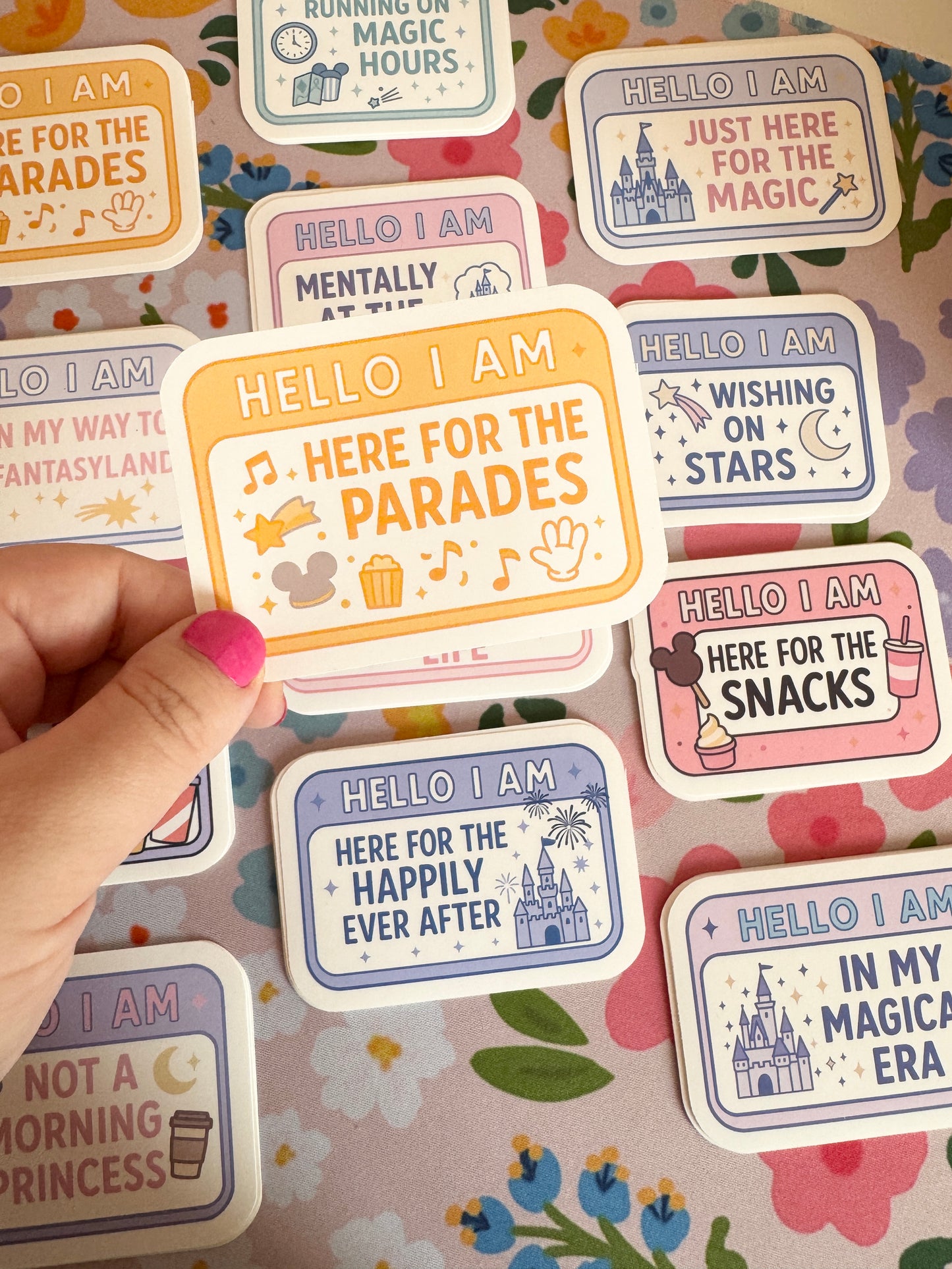Hello I Am Here For The Parades Vinyl Sticker