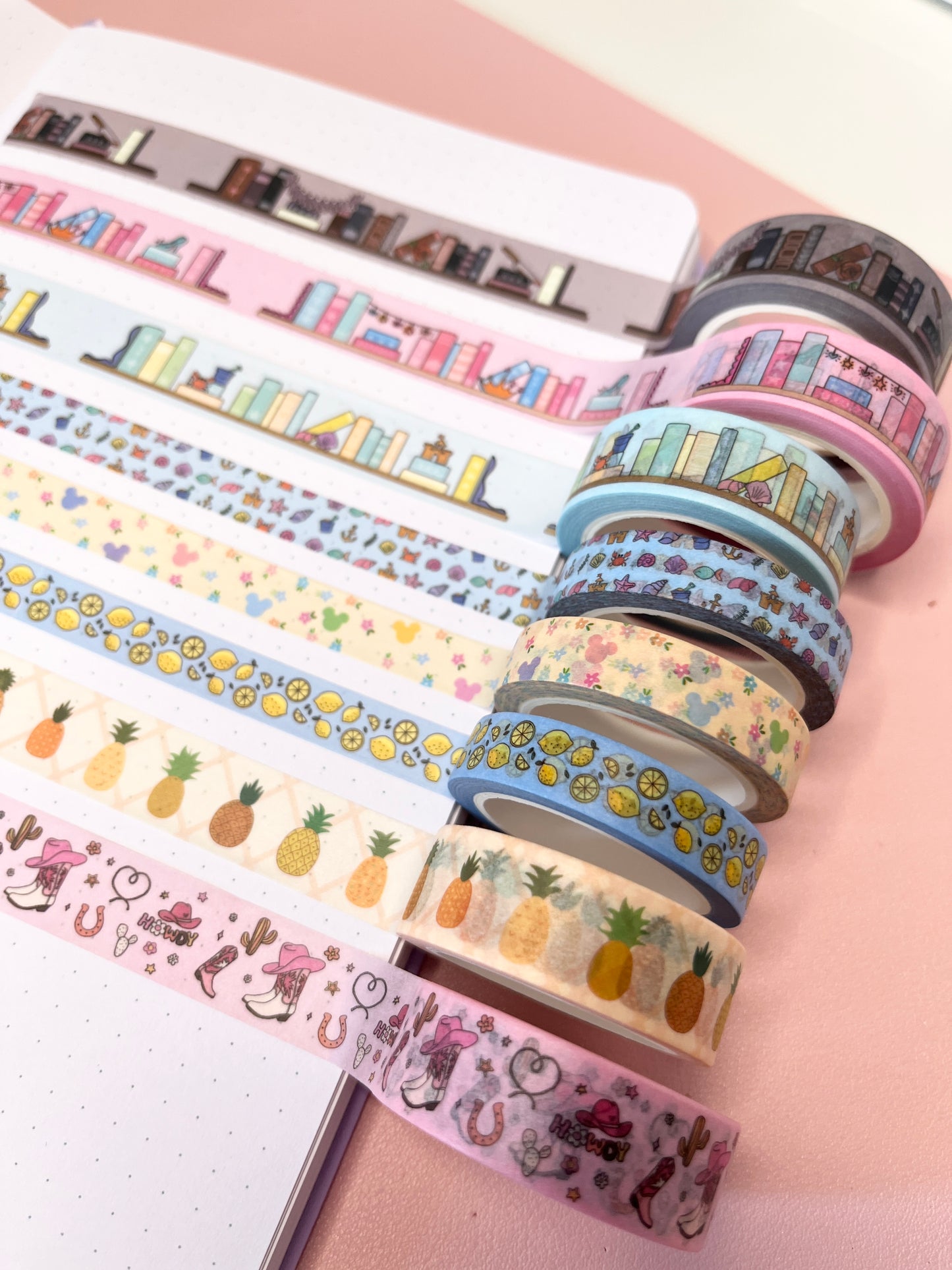 15mm Fairytale Bookshelves Washi Tape