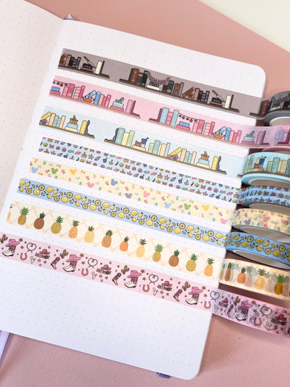 15mm Fairytale Bookshelves Washi Tape