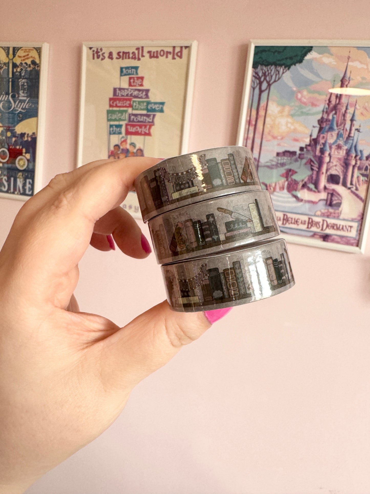 15mm Crime/Mystery Bookshelves Washi Tape