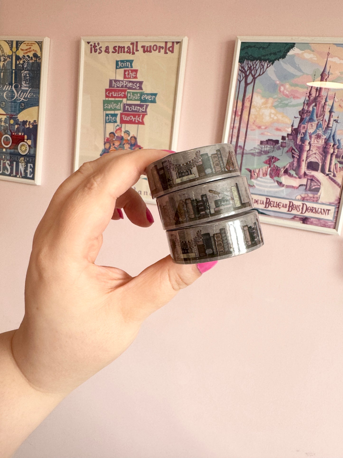 15mm Crime/Mystery Bookshelves Washi Tape