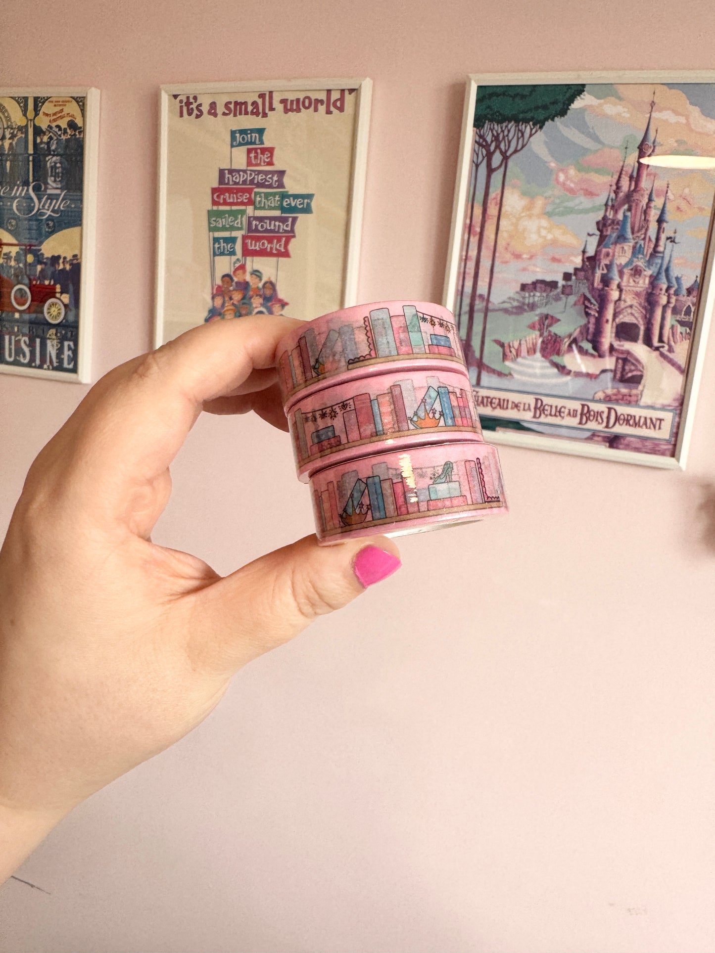 15mm Fairytale Bookshelves Washi Tape
