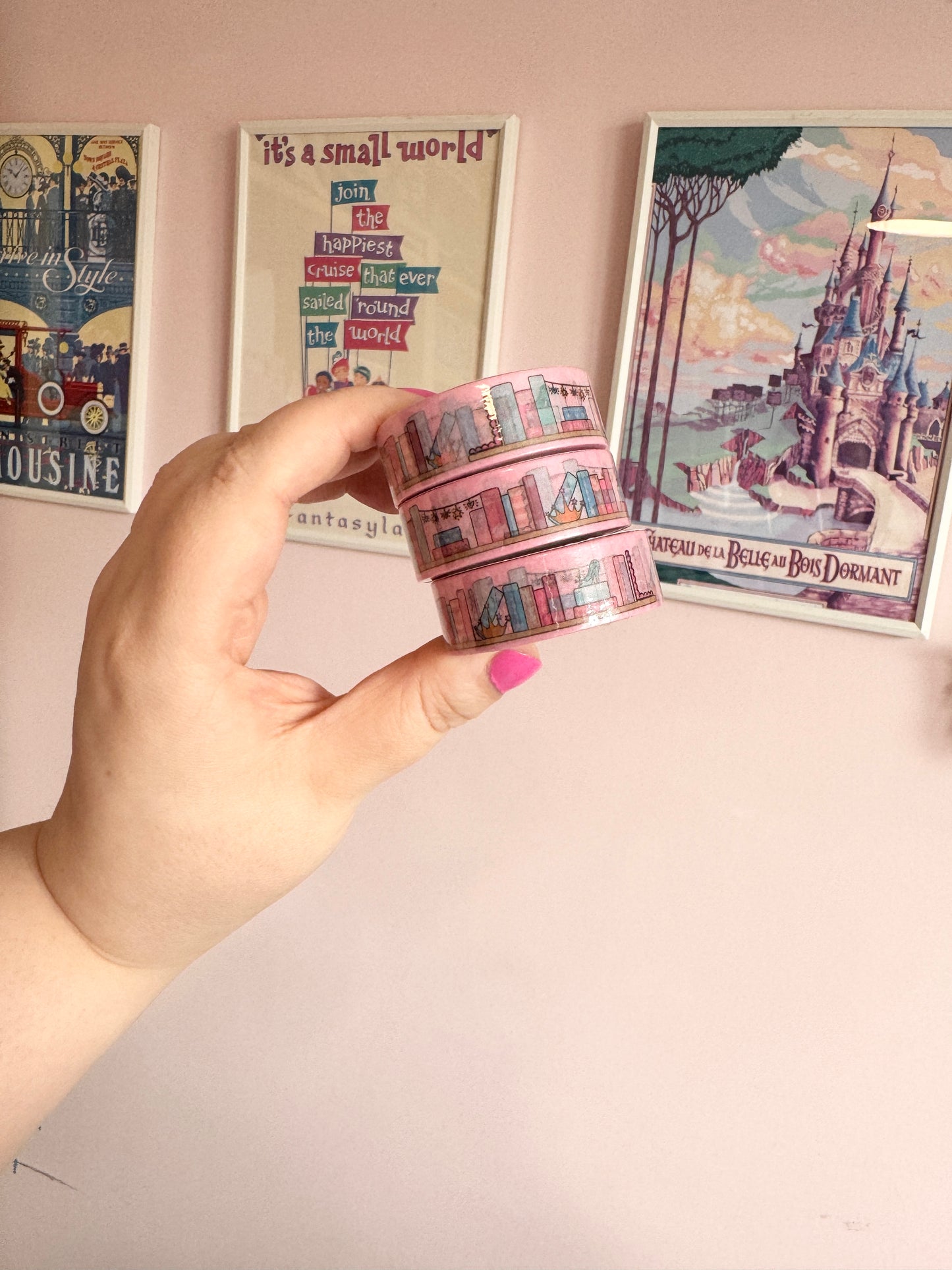 15mm Fairytale Bookshelves Washi Tape