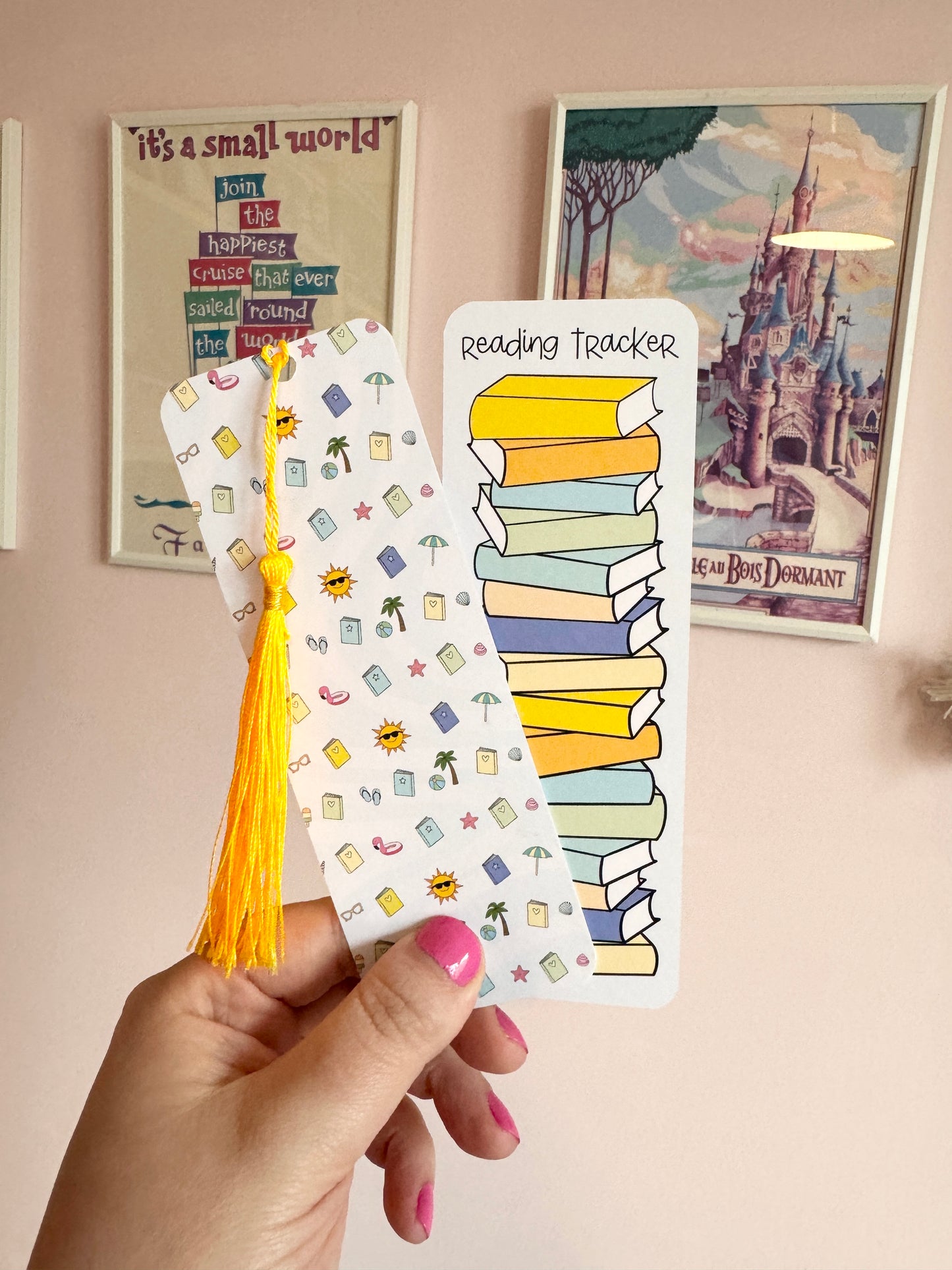 Summer Beach Book Club Reading Tracker Bookmark