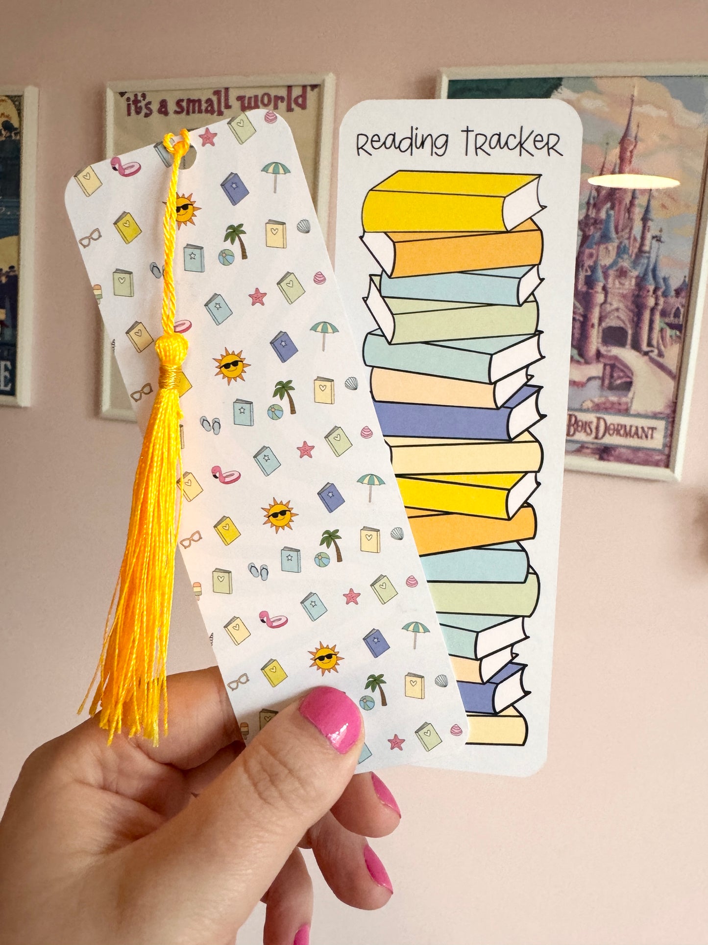 Summer Beach Book Club Reading Tracker Bookmark