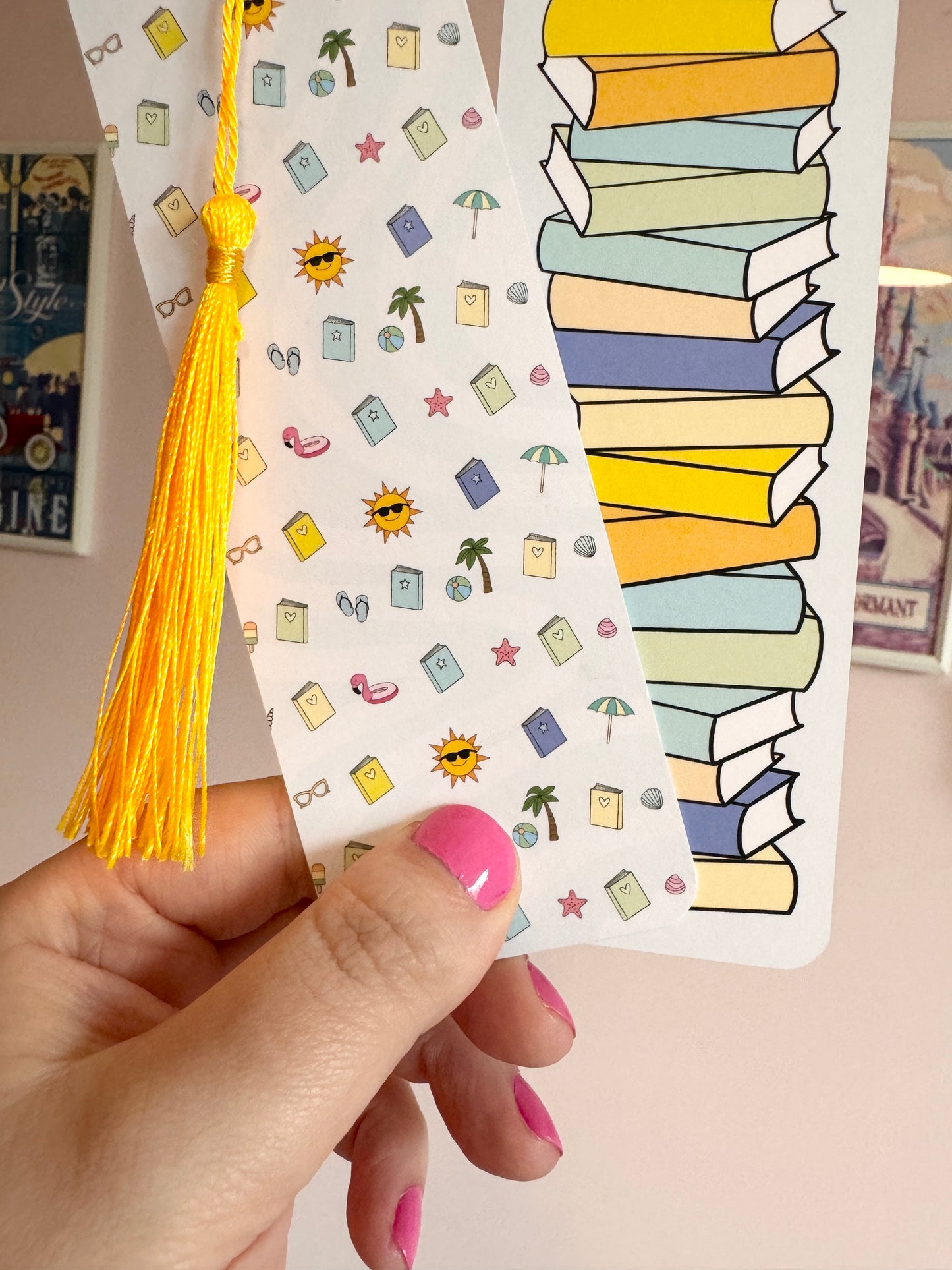Summer Beach Book Club Reading Tracker Bookmark