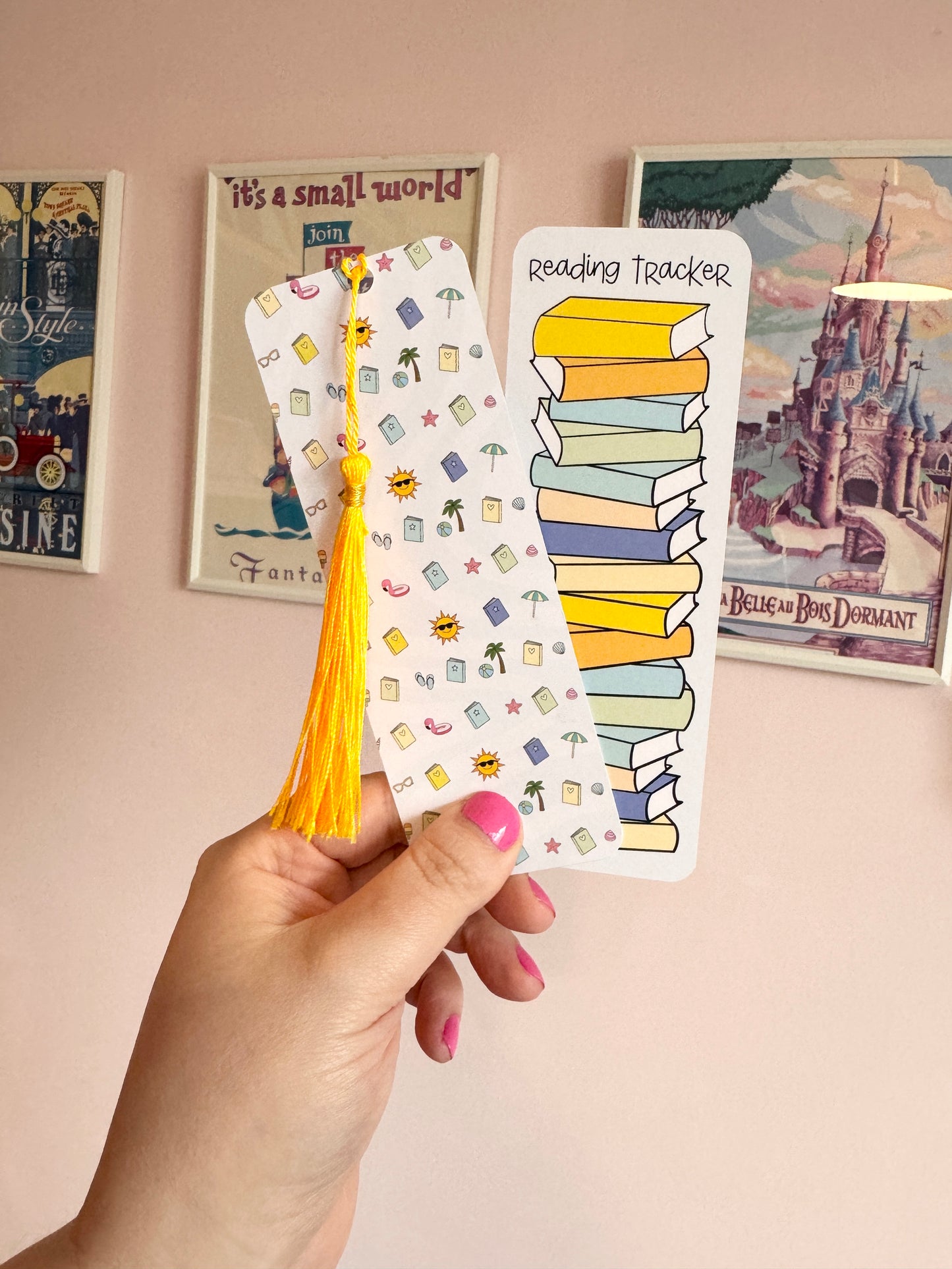 Summer Beach Book Club Reading Tracker Bookmark