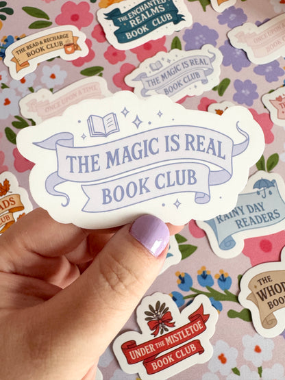 The Magic Is Real Book Club Clear Sticker