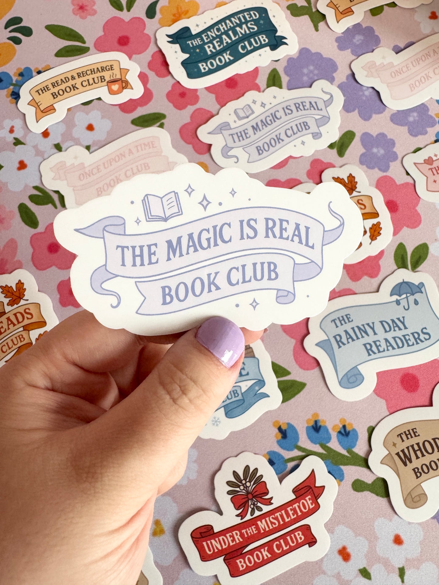 The Magic Is Real Book Club Clear Sticker