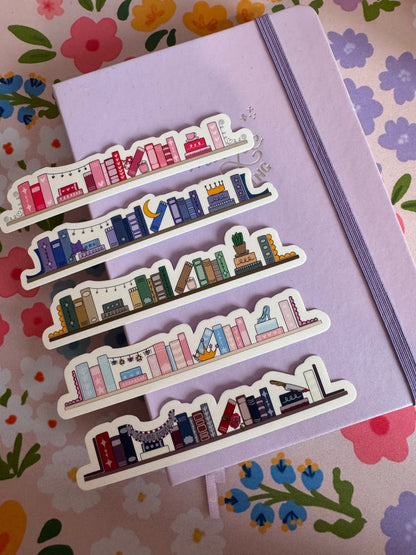 OG Bookshelves Clear Sticker Pack
