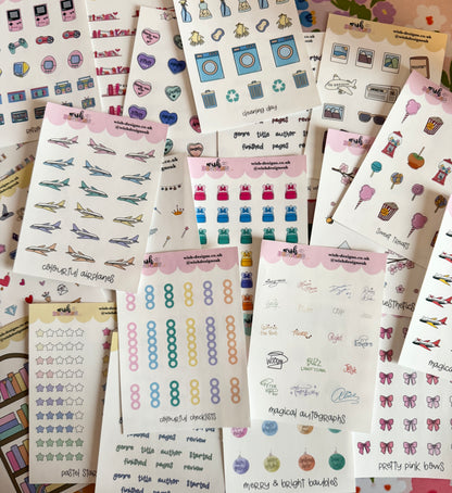 Sticker Sheet Mystery Bag & Sticker Book Bundle RRP £31.50