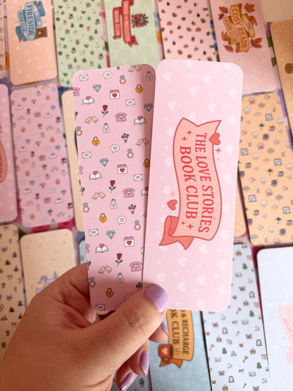 The Love Stories Book Club Bookmark