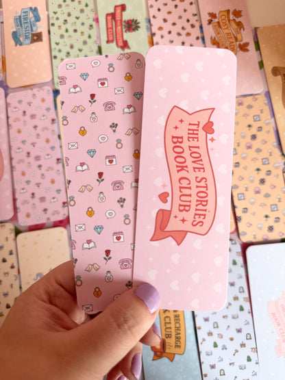 The Love Stories Book Club Bookmark