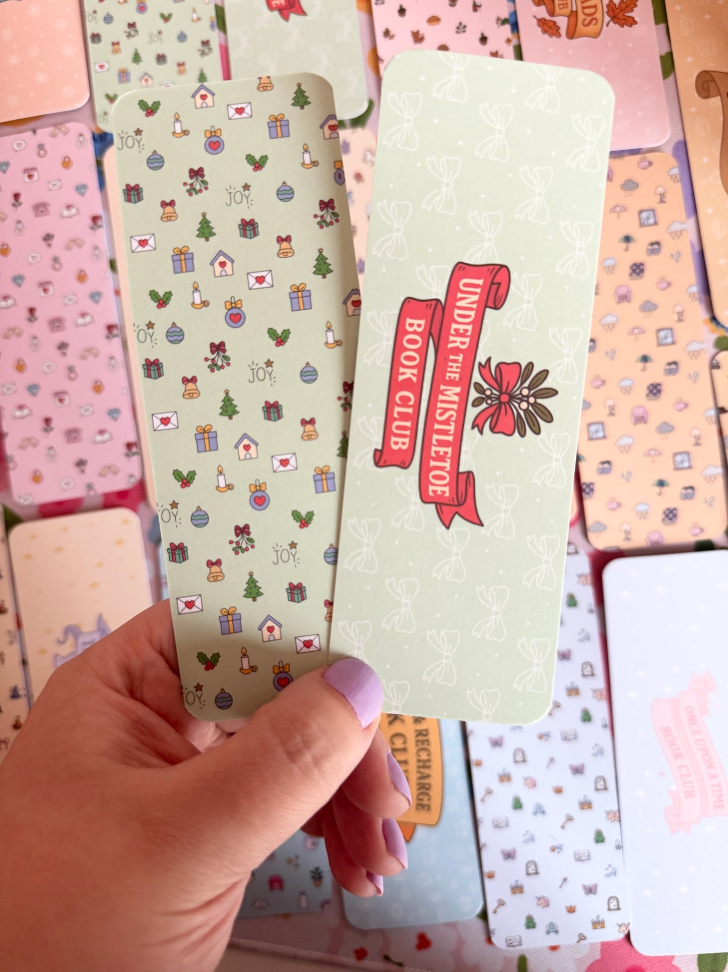 Under the Mistletoe Book Club Bookmark