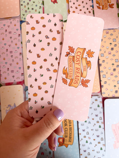 The Cosy Reads Book Club Bookmark