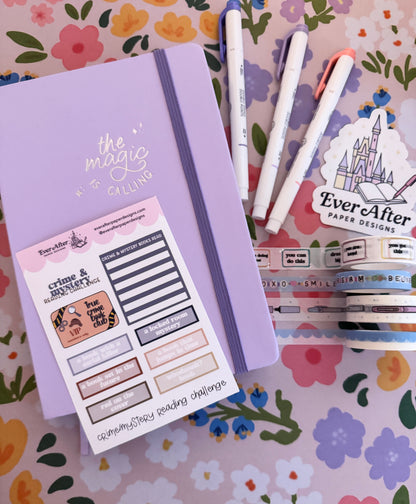 Crime/Mystery Reading Challenge Sticker Sheet