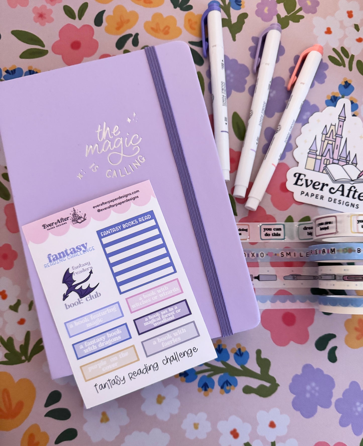 Fantasy Reading Challenge Sticker Sheet