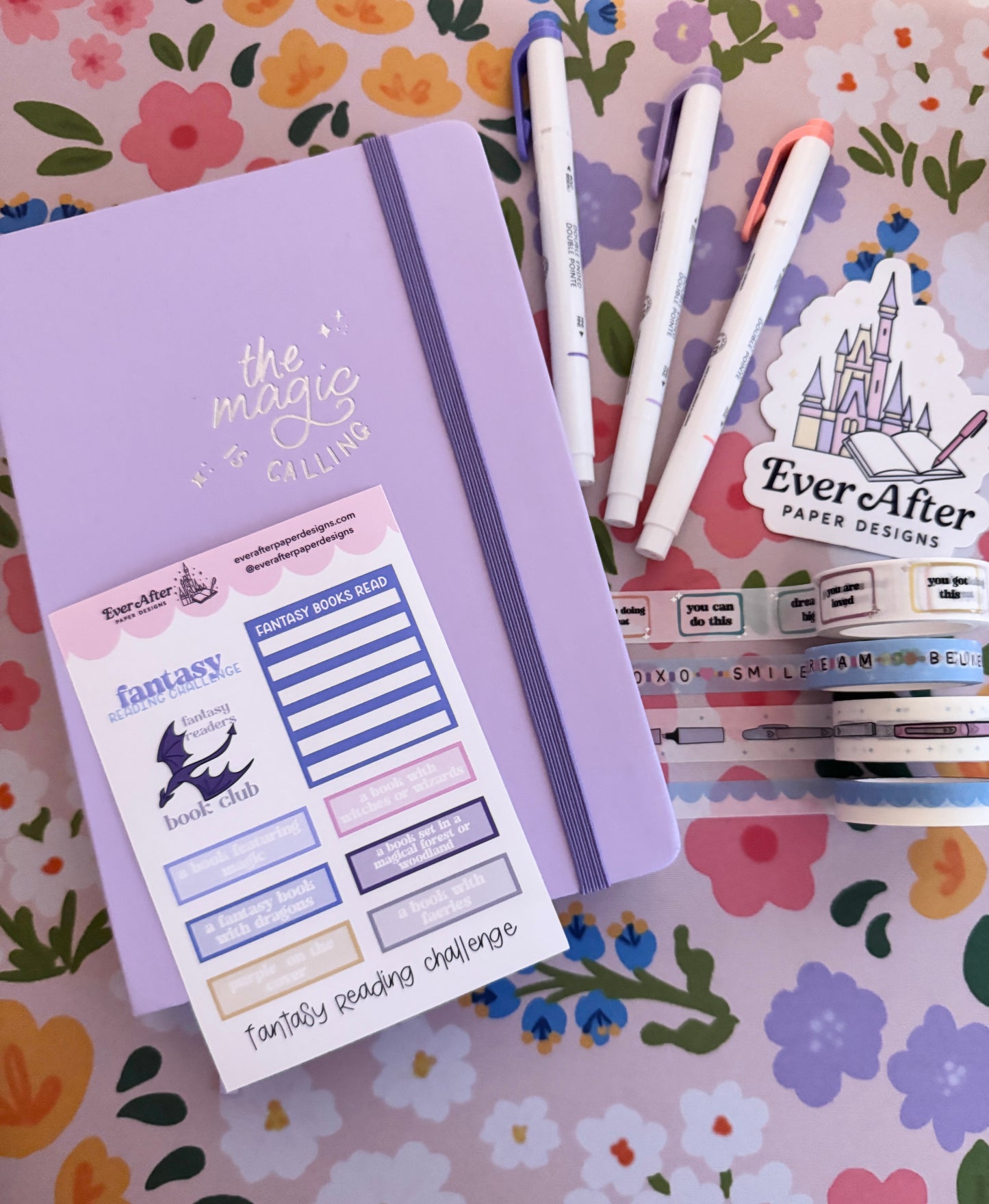 Fantasy Reading Challenge Sticker Sheet