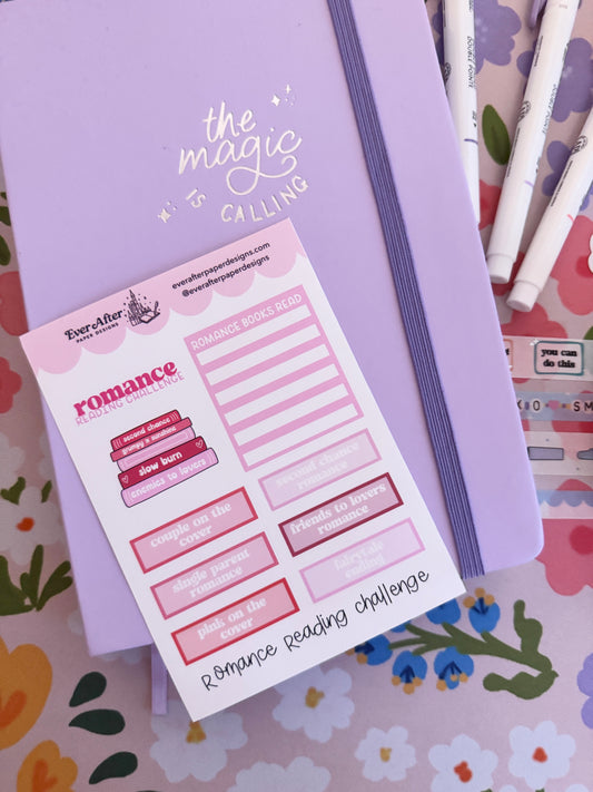 Romance Reading Challenge Sticker Sheet