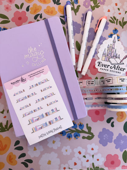 Pastel Bookshelves Sticker Sheet