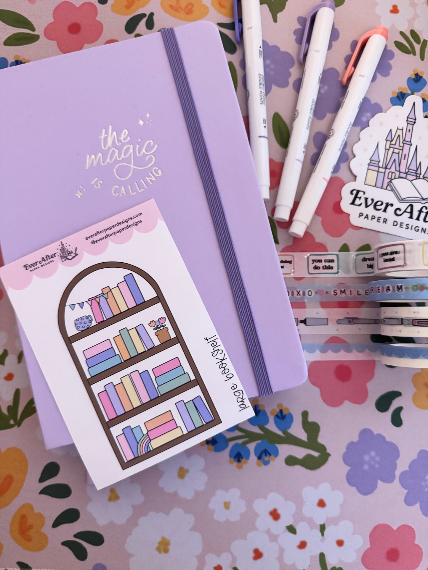 Large Bookshelf Sticker Sheet