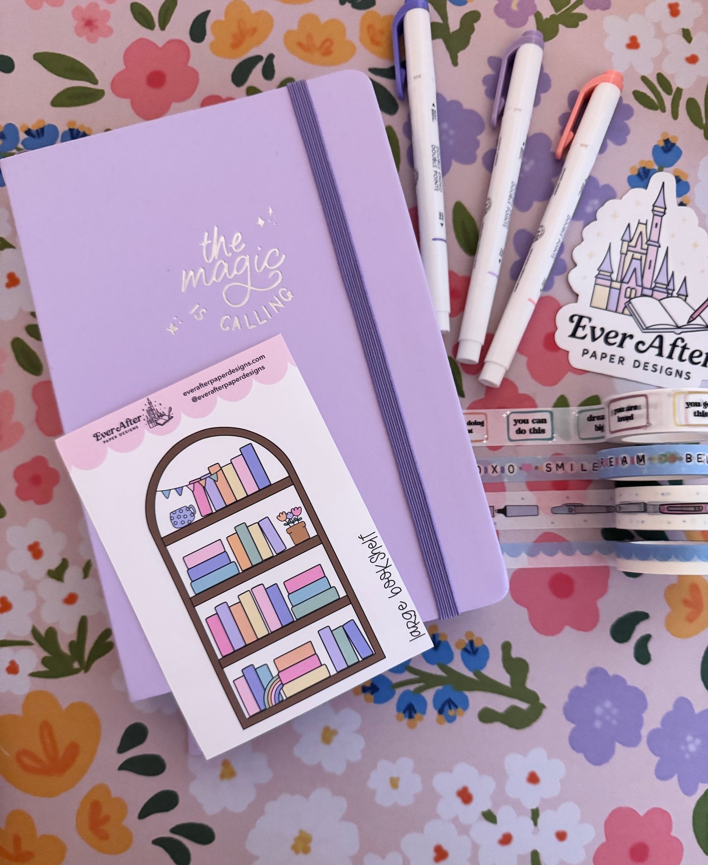 Large Bookshelf Sticker Sheet