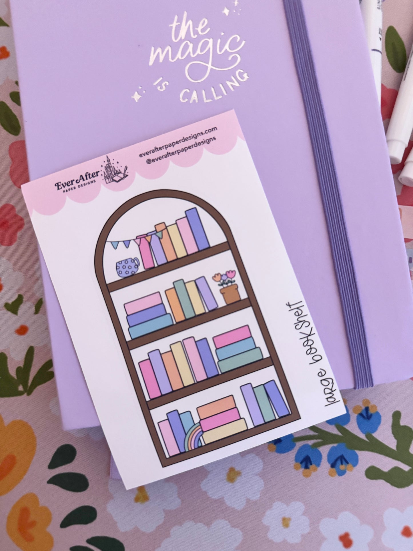Large Bookshelf Sticker Sheet