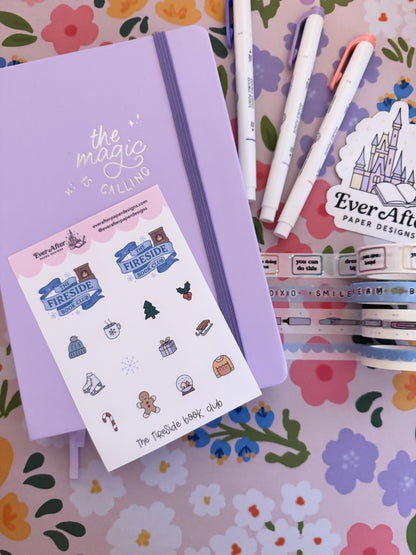 The Fireside Book Club Sticker Sheet