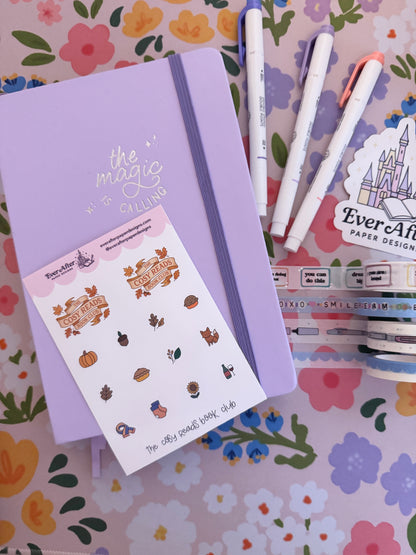 The Cosy Reads Book Club Sticker Sheet