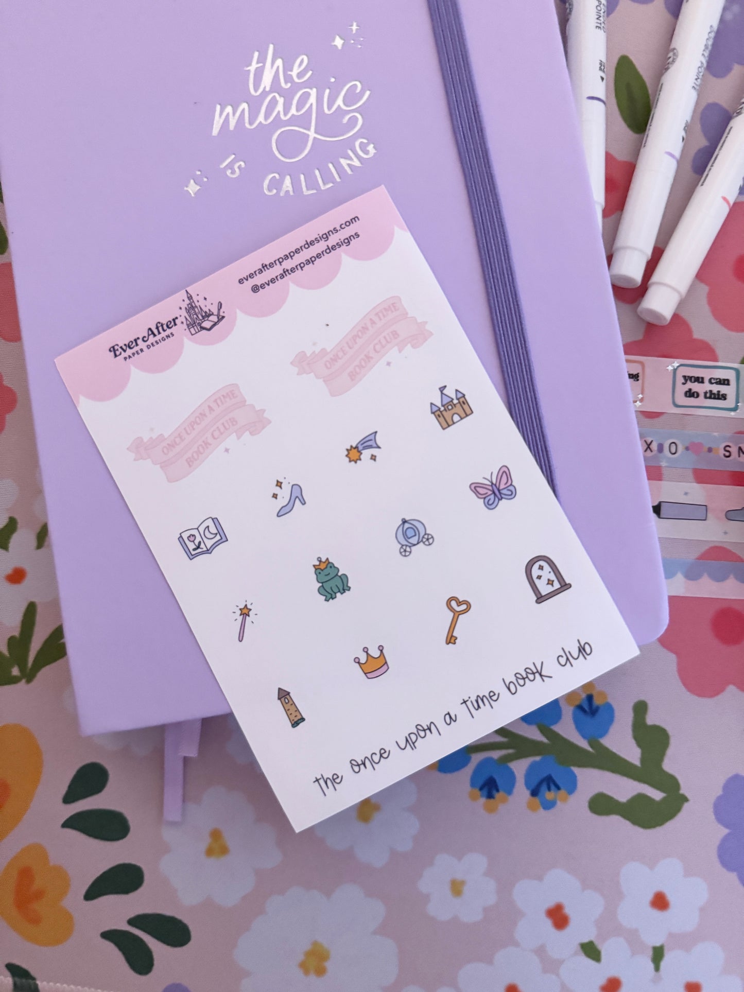 Once Upon A Time Book Club Sticker Sheet
