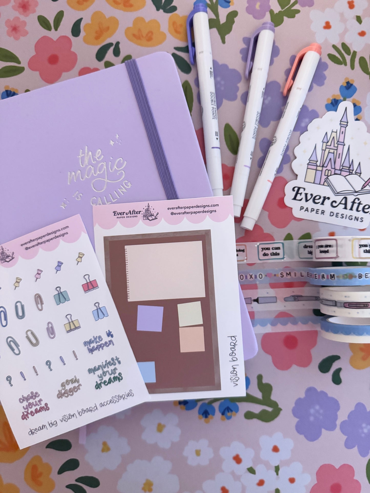 Vision Board Set of Sticker Sheets
