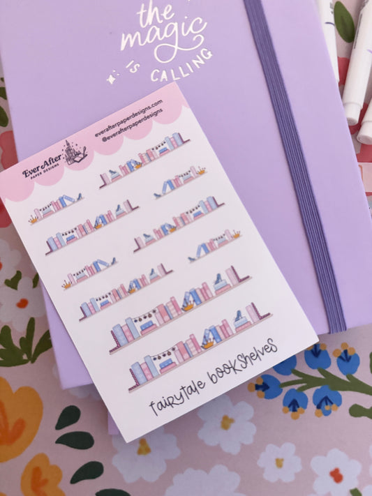Fairytale Bookshelves Sticker Sheet