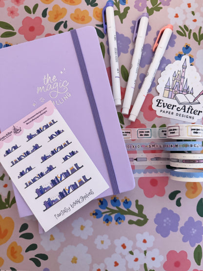 Fantasy Bookshelves Sticker Sheet