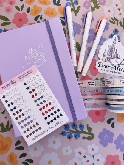 Crime/Mystery Star Ratings Sticker Sheet