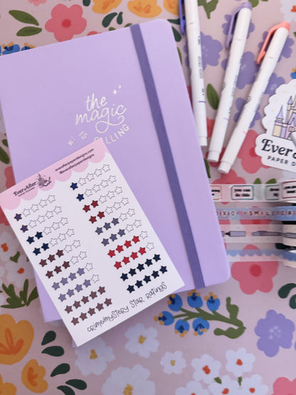Crime/Mystery Star Ratings Sticker Sheet