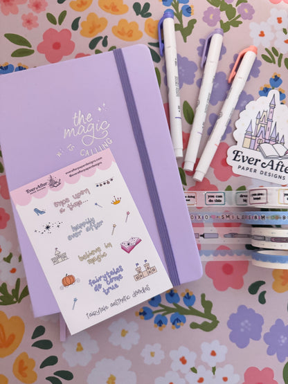 Fairytale Aesthetic Doodles Sticker Sheet