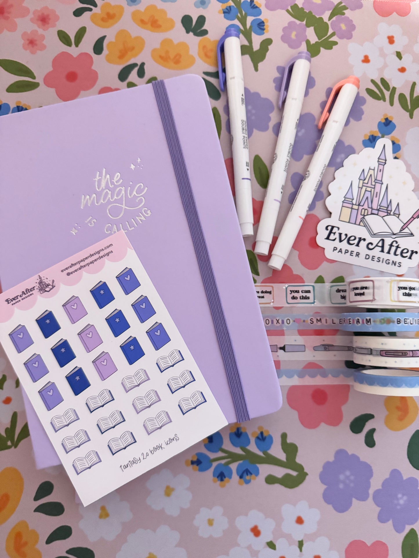 Fantasy 2.0 Book Icons Sticker Sheet