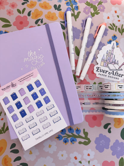 Fantasy 2.0 Book Icons Sticker Sheet