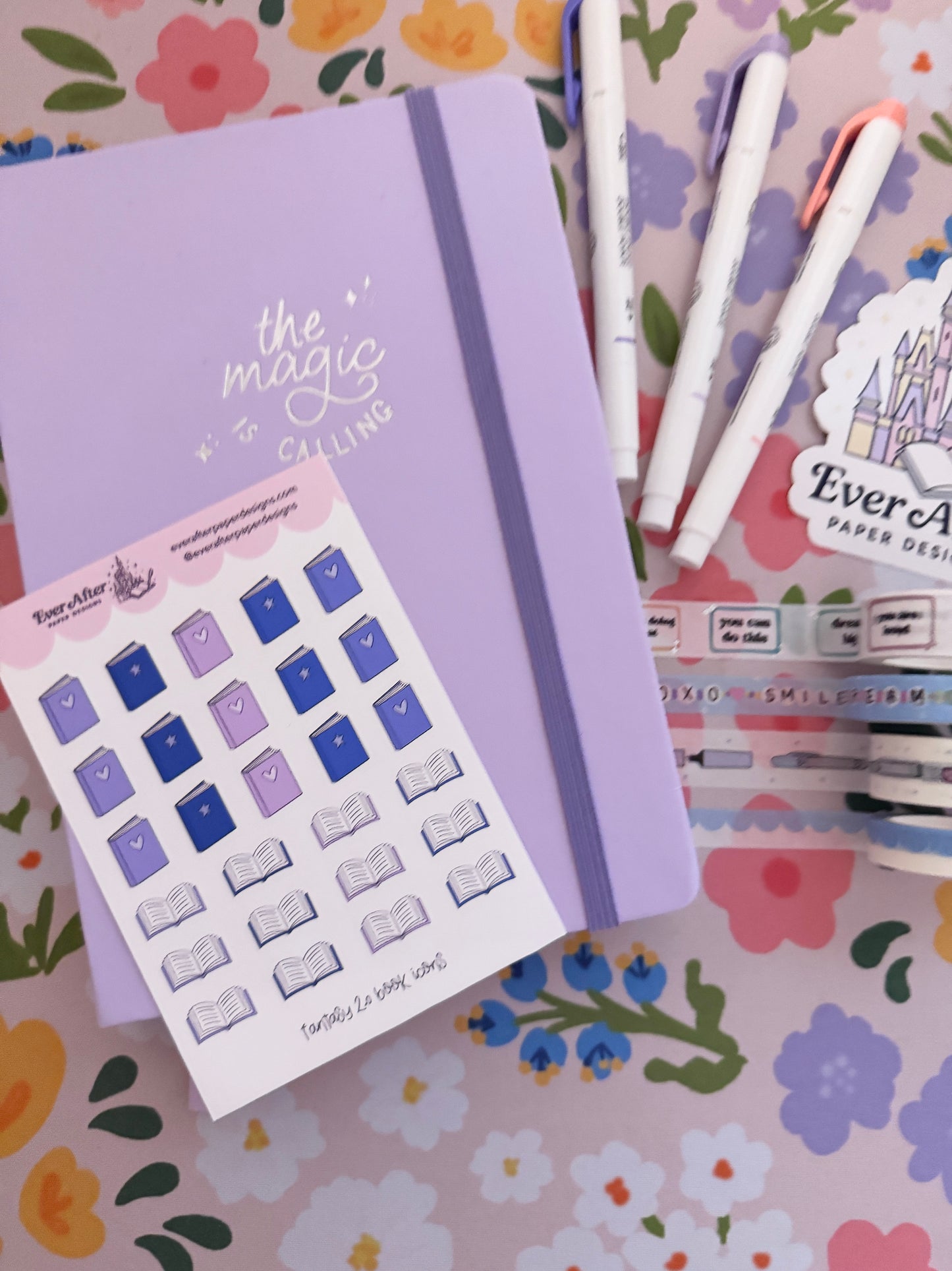 Fantasy 2.0 Book Icons Sticker Sheet